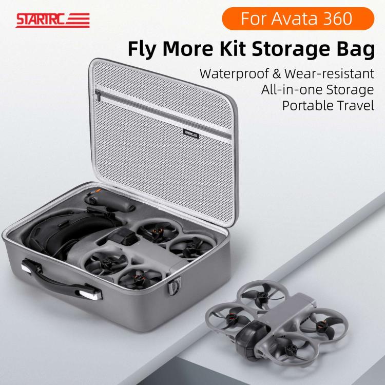 STARTRC Upgraded Shoulder PU Storage Bag Motion-Sensing Fly Kit Handbag – Durable Build, Easy to Use, For DJI Avata 360