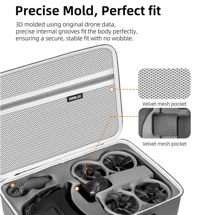 STARTRC Upgraded Shoulder PU Storage Bag Motion-Sensing Fly Kit Handbag – Durable Build, Easy to Use, For DJI Avata 360