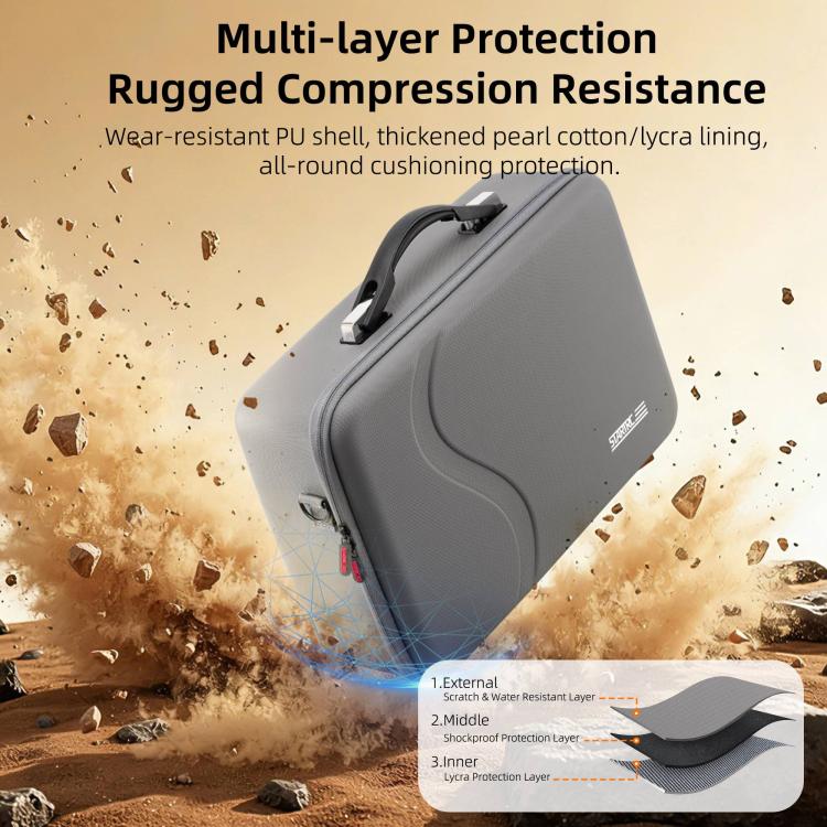 STARTRC Upgraded Shoulder PU Storage Bag Motion-Sensing Fly Kit Handbag – Durable Build, Easy to Use, For DJI Avata 360
