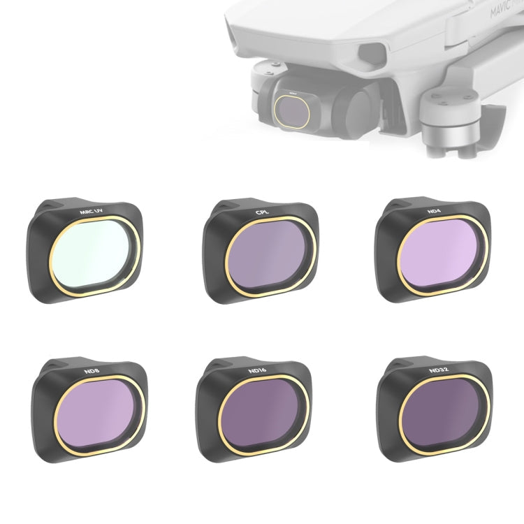 JSR Drone 6 in 1 UV+CPL+ND4+ND8+ND16+ND32 Lens Filter for DJI MAVIC mini, UV+CPL+ND4+ND8+ND16+ND32 UV+CPL+ND4+ND8+ND16+ND32
