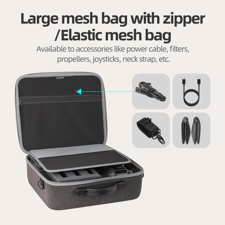 For DJI Mavic 4 Pro Sunnylife Drone Kit Carrying Case Storage Bag – Durable Build, Easy to Use, For DJI Mavic 4 Pro Kit