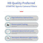 For DJI Mavic 4 Pro STARTRC 4 in 1 ND8 ND16 ND32 ND64 Lens Filter Kit, ND8 ND16 ND32 ND64