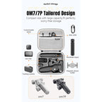 For DJI Osmo Mobile 7 / 7 Pro STARTRC Portable Shockproof Waterproof PU Case Bag, For DJI Osmo Mobile 7 / 7P PU