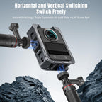 For DJI Osmo 360 STARTRC Metal Cage Frame with Cold Shoe, For DJI Osmo 360