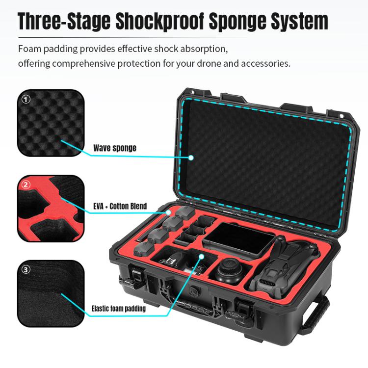 Portable Box Sealed Waterproof Trolley Suitcase For DJI Mavic 4 Pro / Mavic 3 / Air 3, For DJI Mavic 4 Pro / Mavic 3 / Air 3