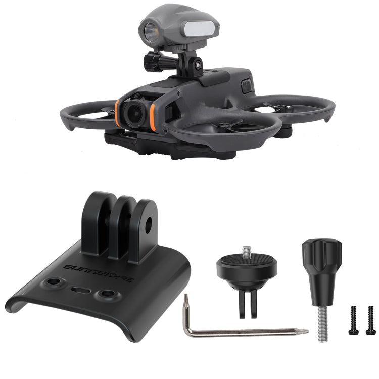 For DJI Avata 2 Sunnylife Action Camera Holder Mount Drone Light Bracket, For DJI Avata 2 For DJI Avata 2