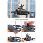 For DJI Avata 2 Sunnylife Action Camera Holder Mount Drone Light Bracket, For DJI Avata 2