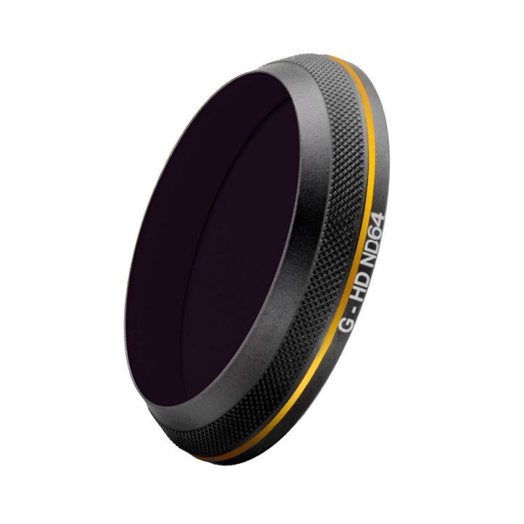 PGYTECH X4S-HD ND64 Gold-edge Lens Filter for DJI Inspire 2 / X4S Gimbal Camera Drone Accessories, ND64 – Aluminum Alloy