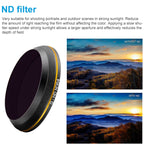 PGYTECH X4S-HD ND64 Gold-edge Lens Filter for DJI Inspire 2 / X4S Gimbal Camera Drone Accessories, ND64 – Aluminum Alloy