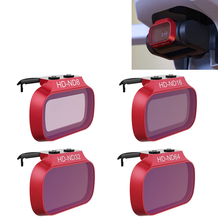 4 PCS PGYTECH P-12A-019 ND8 / 16 / 32 / 64 Dimming Lens Filter Set for DJI Mavic Mini Drone Accessories, ND8 / 16 / 32 / 64 Dimming Lens – Waterproof ND8 16 32 64 Dimming Lens