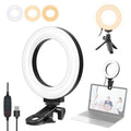 PULUZ 4.7 inch 12cm Ring Selfie Light 3 Modes USB Dimmable Dual Color Temperature LED Curved Vlogging Photography Video Lights with Monitor Clip Holder, 4.7 inch 12cm 4.7 inch 12cm