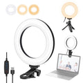 PULUZ 6.2 inch 16cm Ring Selfie Light 3 Modes USB Dimmable Dual Color Temperature LED Curved Vlogging Photography Video Lights with Monitor Clip Holder, 6.2 inch 16cm 6.2 inch 16cm
