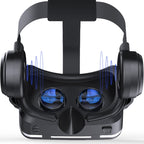 VR SHINECON G04E Virtual Reality 3D Video Glasses Suitable for 3.5 inch - 6.0 inch Smartphone with HiFi Headset – Durable Build, Easy to Use