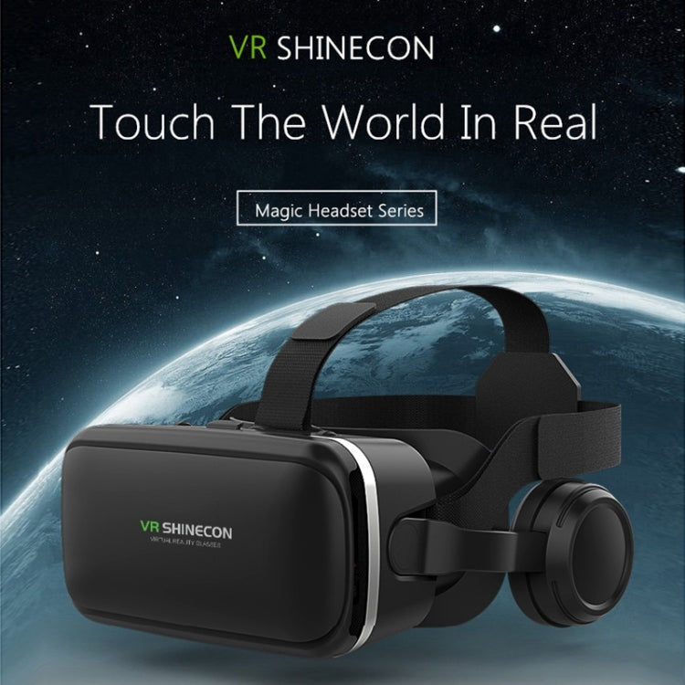 VR SHINECON G04E Virtual Reality 3D Video Glasses Suitable for 3.5 inch - 6.0 inch Smartphone with HiFi Headset – Durable Build, Easy to Use