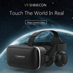 VR SHINECON G04E Virtual Reality 3D Video Glasses Suitable for 3.5 inch - 6.0 inch Smartphone with HiFi Headset – Durable Build, Easy to Use