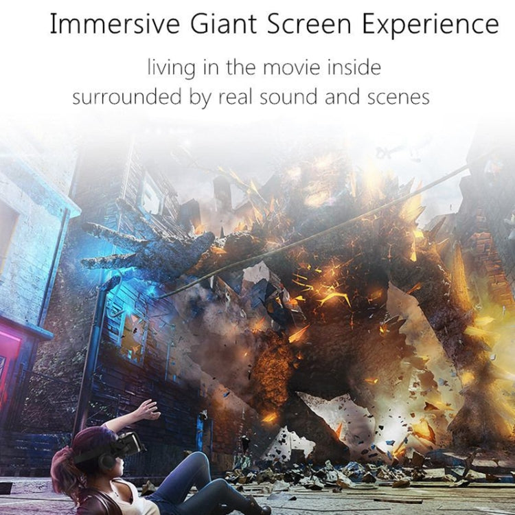 VR SHINECON G04E Virtual Reality 3D Video Glasses Suitable for 3.5 inch - 6.0 inch Smartphone with HiFi Headset – Durable Build, Easy to Use
