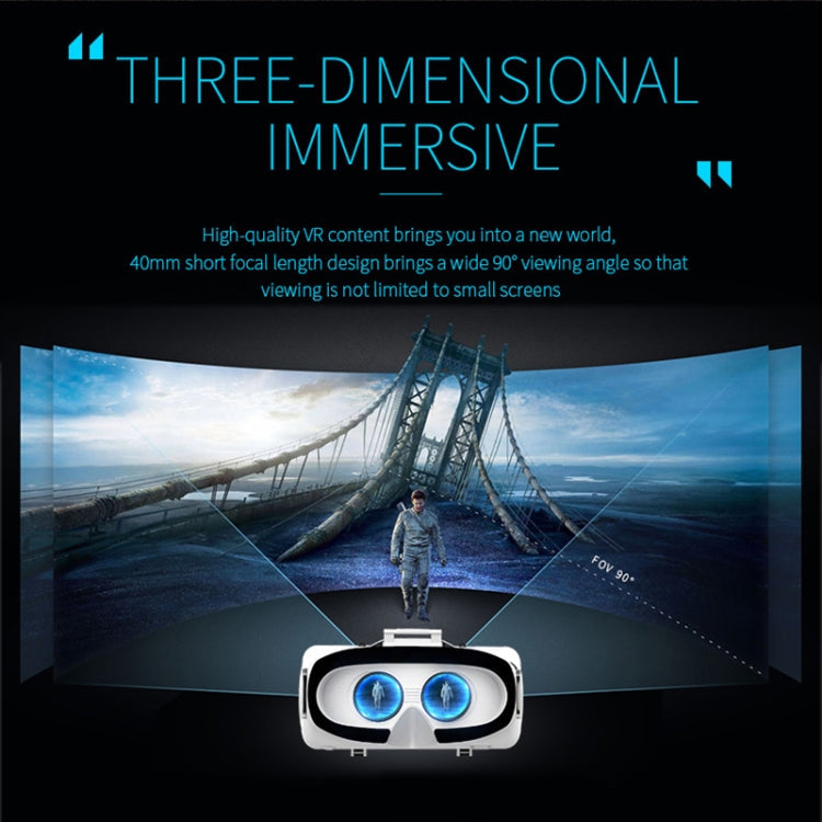 VR SHINECON G06E Virtual Reality 3D Video Glasses Suitable for 4.7 inch - 6.1 inch Smartphone with Headset, G06E – Durable Build, Easy to Use
