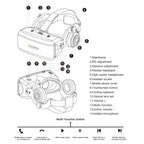 VR SHINECON G06E Virtual Reality 3D Video Glasses Suitable for 4.7 inch - 6.1 inch Smartphone with Headset, G06E – Durable Build, Easy to Use