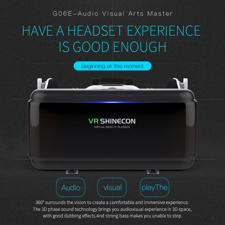 VR SHINECON G06E Virtual Reality 3D Video Glasses Suitable for 4.7 inch - 6.1 inch Smartphone with Headset, G06E – Durable Build, Easy to Use