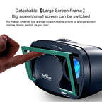 VRG Pro Audio Video Version Blu-ray Coated Lenses All-in-one Mobile Phone 3D VR Glasses, Blu-ray Coated Lenses – Durable Build, Easy to Use
