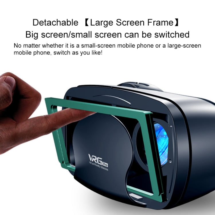 VRG Pro Audio Video Version Blu-ray Coated Lenses All-in-one Mobile Phone 3D VR Glasses, Blu-ray Coated Lenses – Durable Build, Easy to Use
