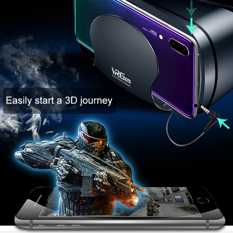 VRG Pro Audio Video Version Blu-ray Coated Lenses All-in-one Mobile Phone 3D VR Glasses, Blu-ray Coated Lenses – Durable Build, Easy to Use