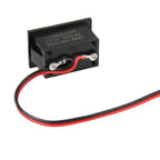 V40D 2 Wires Red Light Display Mini Waterproof IPX4 Digital Voltage Meter, Measure Voltage: DC 2.5-30V, DT0002G, DT0002L, DT0002R