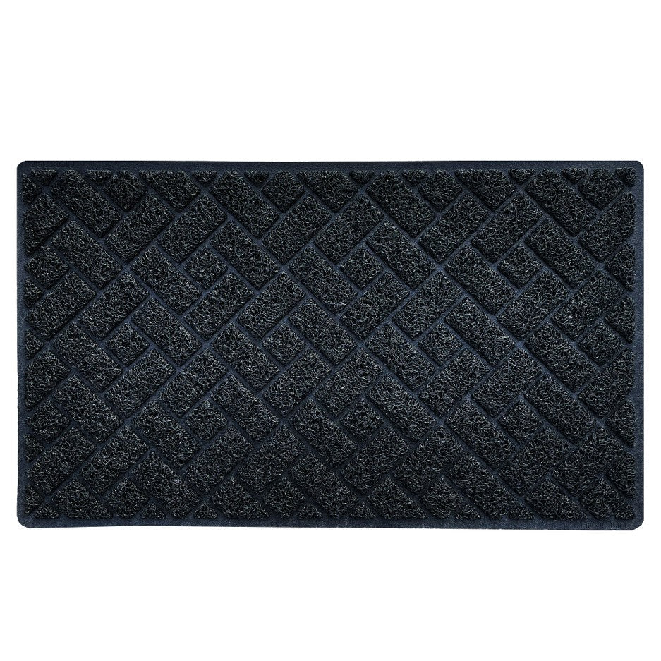 Diamond Doormat 75x44cm Black