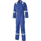 Dickies FR5401 Lightweight Pyrovatex Coverall, Flame Retardant Boiler Suit Royal Blue or Navy