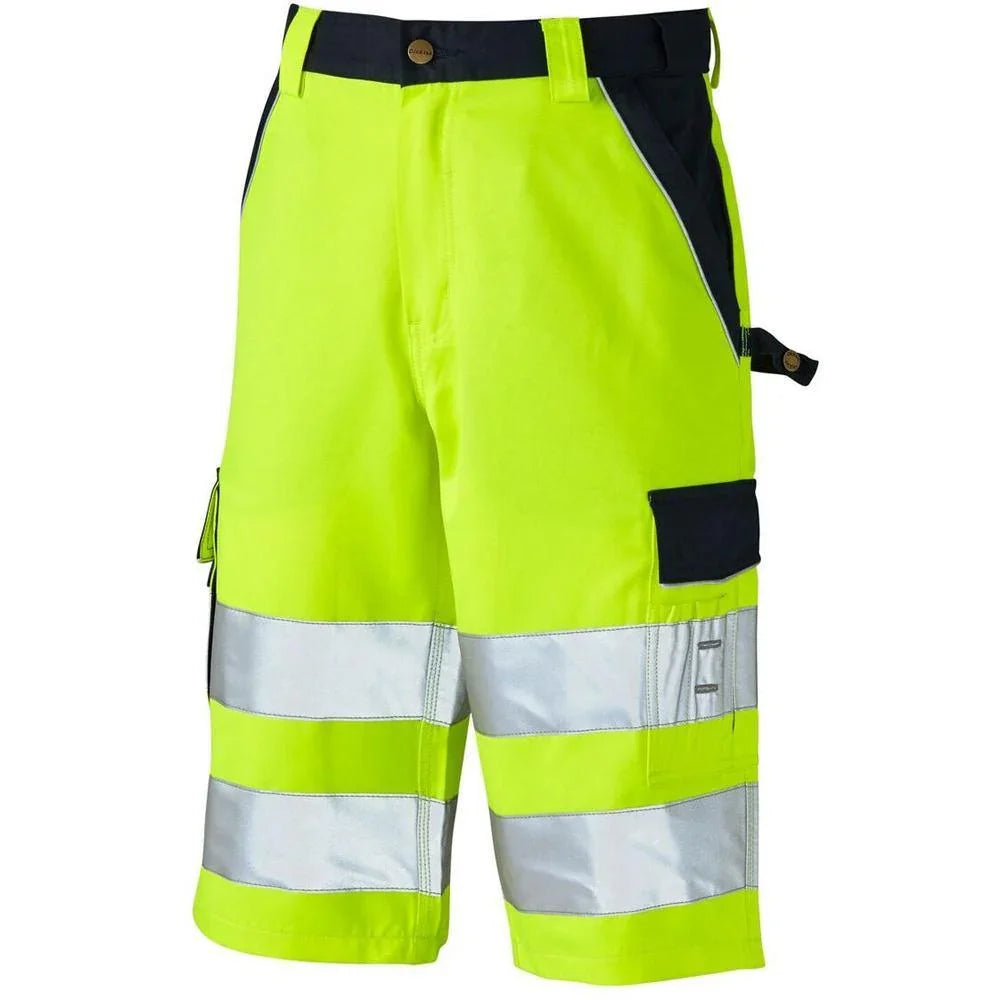 Dickies Industry Hi Vis Work Shorts SA30065 Yellow 30" Waist