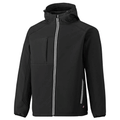 Dickies JW7023 Two Tone Hooded Water Resistant Softshell Jacket Various Colours Black