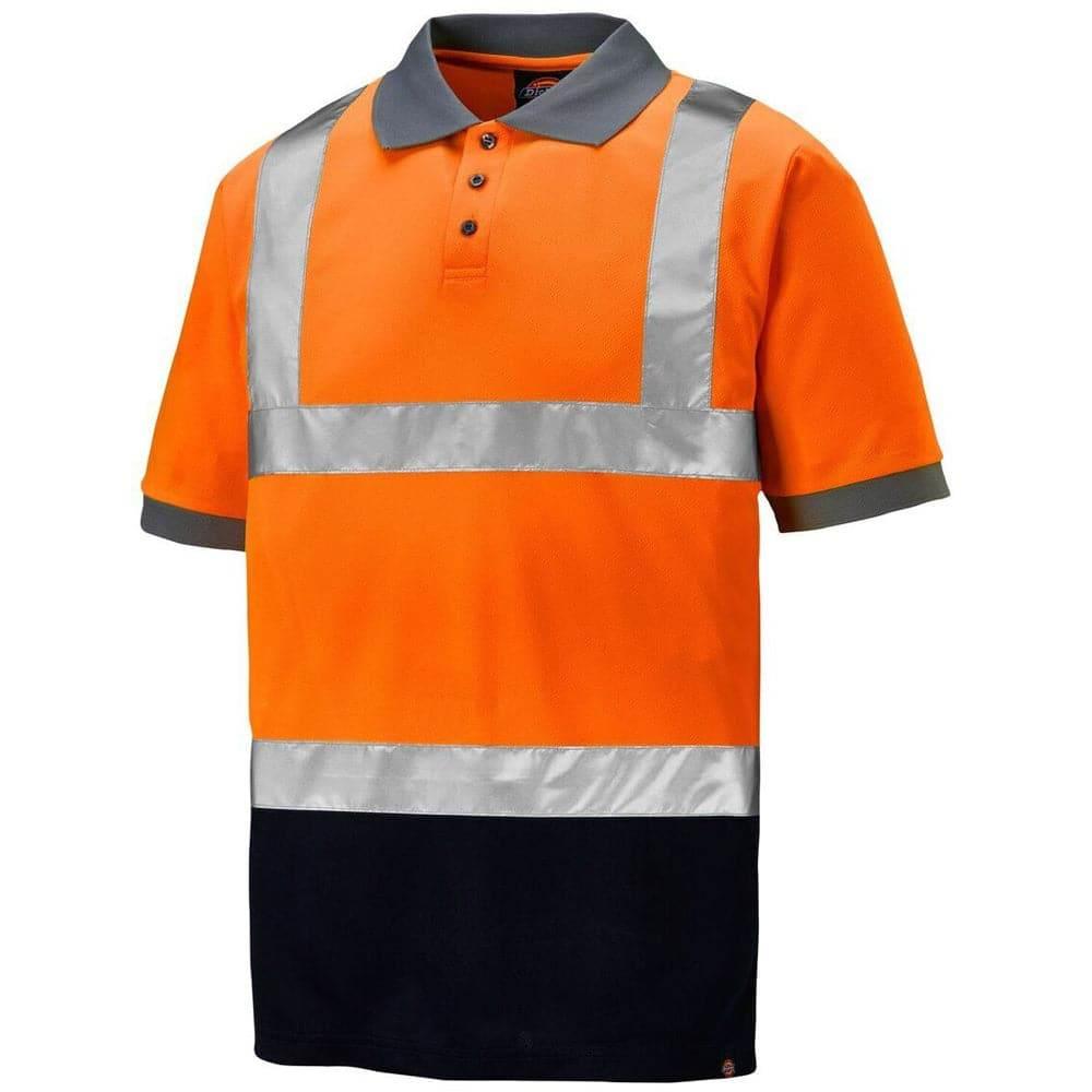 Dickies Two Tone Hi Vis Taped Work Polo Shirt SA22076