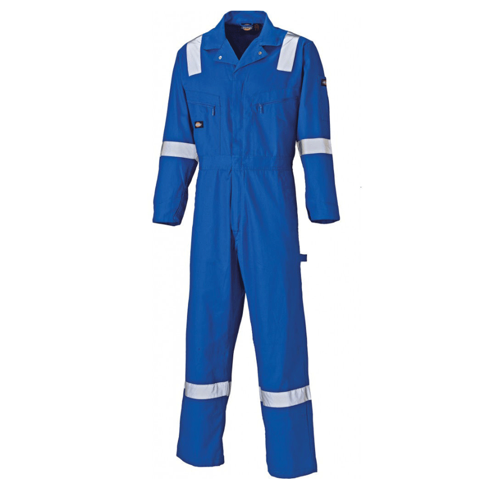 Dickies WD2279 Hi Vis Cotton Coverall Royal Blue 2XL