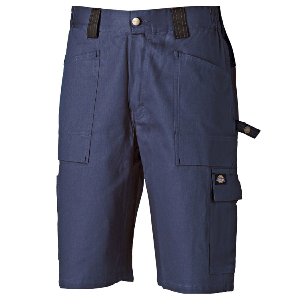 Dickies WD4979 Grafter Duo Tone Work Cargo Combat Shorts Navy Blue 28" Waist