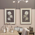 Silver Leaf Design Framed Wall Art