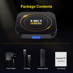 HK1 RBOX-H8S 4K Ultra HD Android 12.0 Smart TV Box with Remote Control, Allwinner H618 Quad-Core, 2GB+16GB, 2GB+16GB
