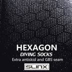 SLINX 1702 3mm Neoprene Non-slip Warm Diving Socks, S, M, L, XL