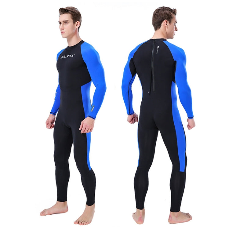 SLINX 1707 Lycra Quick-drying Long-sleeved Sunscreen Full Body Diving Wetsuit for Men, S, M, L, XL, XXL, XXXL S