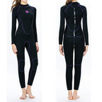 SLINX 1714 3mm Neoprene Super Elastic Warm Long-sleeved Full Body One-piece Wetsuit for Women, XS, S, M, L, XL XS
