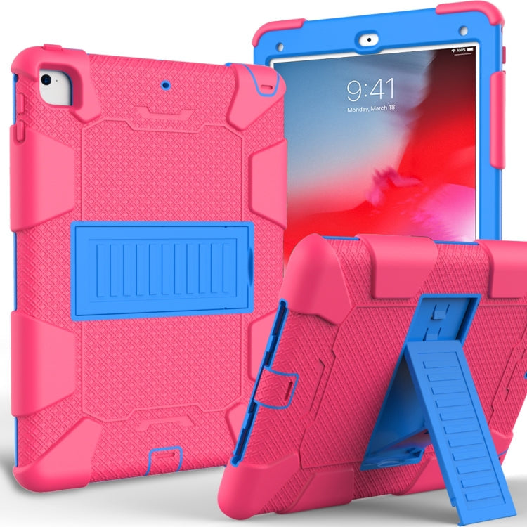 Holder – Shockproof, Silicone (iPad 9) Rose Red+Blue