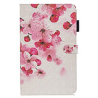 3D Horizontal Flip Leather Case with Holder & Card Slots, For Galaxy Tab A 10.1 (2019), For Galaxy Tab A 10.5 For Galaxy Tab A 10.1 (2019) Red Flower