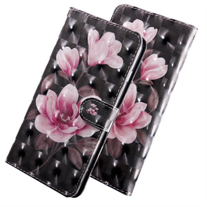 Black-ground Pink Flower