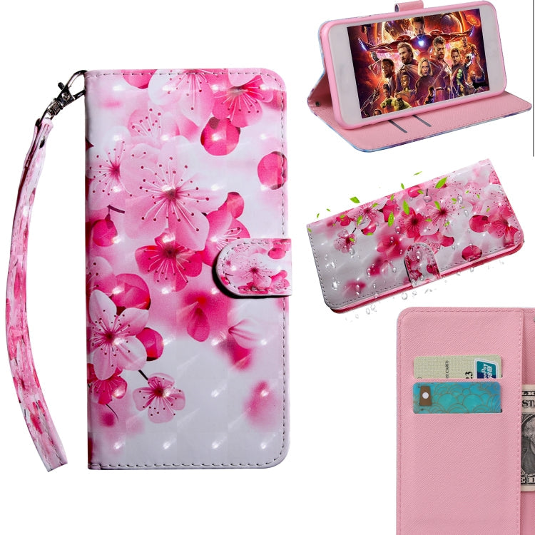 3D Painting Pattern Coloured Drawing Horizontal Flip TPU + PU Leather Case with Holder & Card Slots & Wallet – Card Slot, Flip, Leather, For Nokia 3.2, For Nokia 4.2 For Nokia 4.2 Red FLower