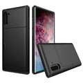 Shockproof Rugged Armor Protective Case with Card Slot, For Galaxy Note 10, For Galaxy Note 10 Pro For Galaxy Note 10 Black