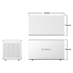 ORICO Honeycomb Series WS400RU3 SATA 3.5 inch 40TB USB 3.0 4 Bays Aluminum Alloy HDD / SSD Enclosure with Raid, USB 3.0 4 Bays with Raid – Aluminum Alloy, TPU