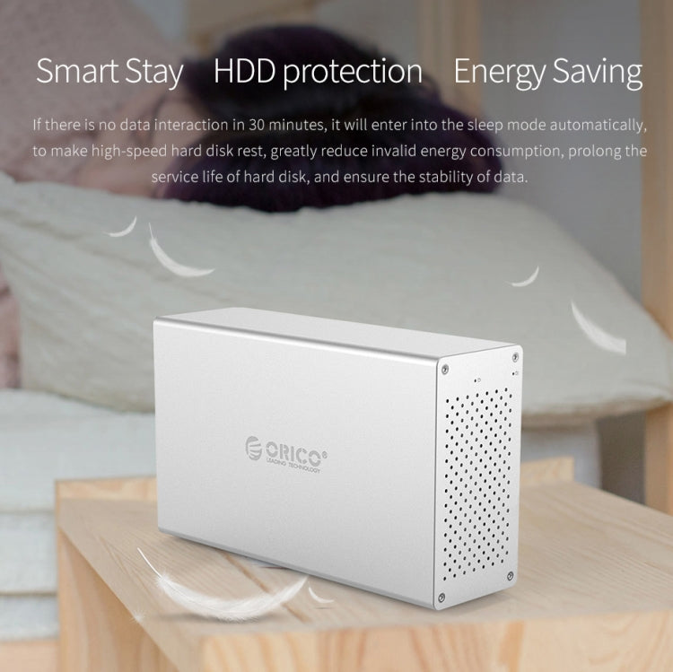 ORICO Honeycomb Series WS500RU3 SATA 3.5 inch 50TB USB 3.0 5 Bays Aluminum Alloy HDD / SSD Enclosure with Raid, USB 3.0 5 Bays with Raid – Aluminum Alloy, TPU