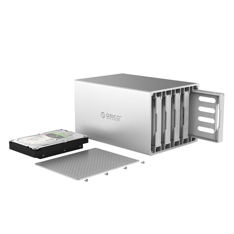 ORICO Honeycomb Series WS500RU3 SATA 3.5 inch 50TB USB 3.0 5 Bays Aluminum Alloy HDD / SSD Enclosure with Raid, USB 3.0 5 Bays with Raid – Aluminum Alloy, TPU
