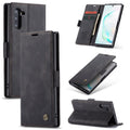 CaseMe-013 Multifunctional Horizontal Flip Leather Case with Card Slot & Holder, For Galaxy Note 10 For Galaxy Note 10 Black