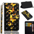 3D Painting Pattern Horizontal Flip TPU + PU Leather Case with Holder & Card Slots & Wallet, For iPhone XS Max For iPhone XS Max Golden Butterfly