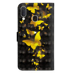 3D Painting Pattern Horizontal Flip TPU + PU Leather Case with Holder & Card Slots & Wallet, For Galaxy A20e, For Galaxy A40